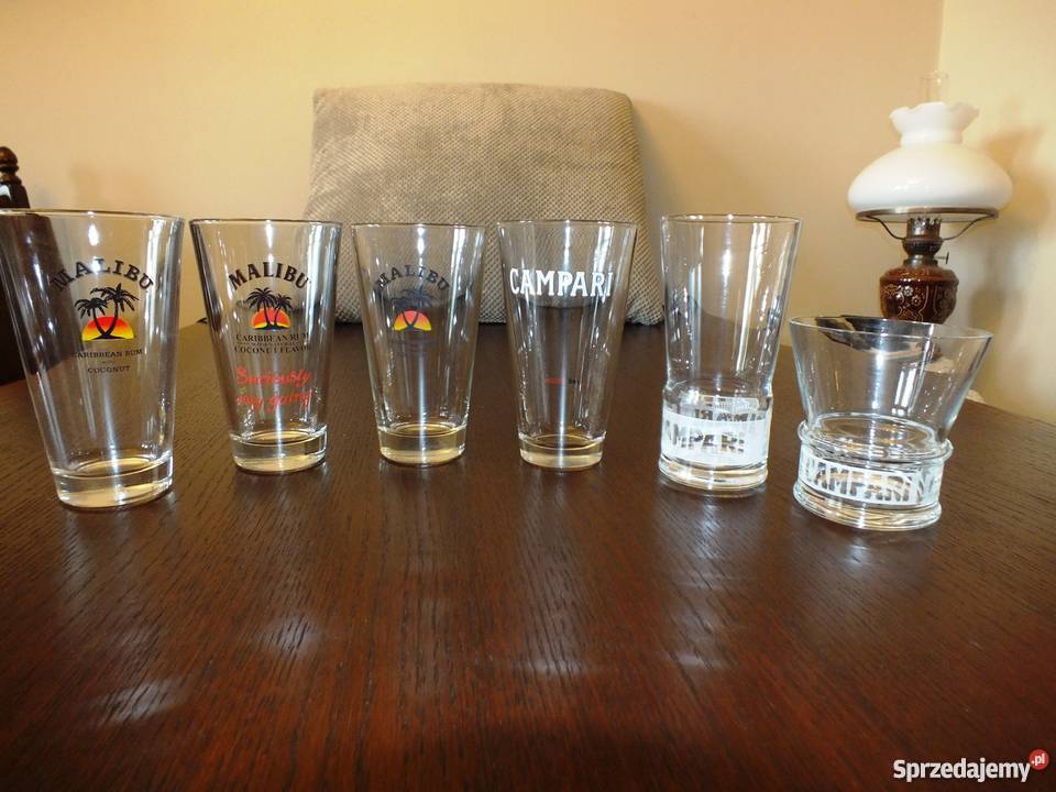 Szklanki do drinków Malibu i Campari Pozostałe Bydgoszcz sprzedam