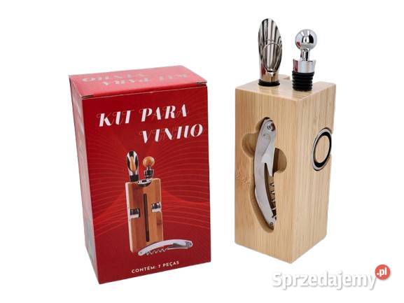 Zestaw do Wina w Formie Pudełka Drewnianego Ostrowy nad Okszą sprzedam