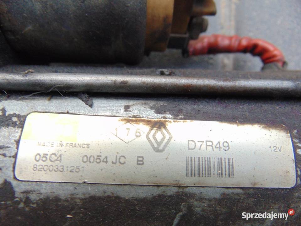Rozrusznik valeo 8200331251 d7r49 układ elektryczny silnika Motoryzacja Mieleszyn