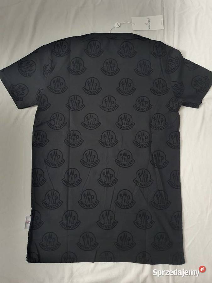 NOWA męska koszulka Moncler tshirt czarna pp L Rozmiar L Gdynia
