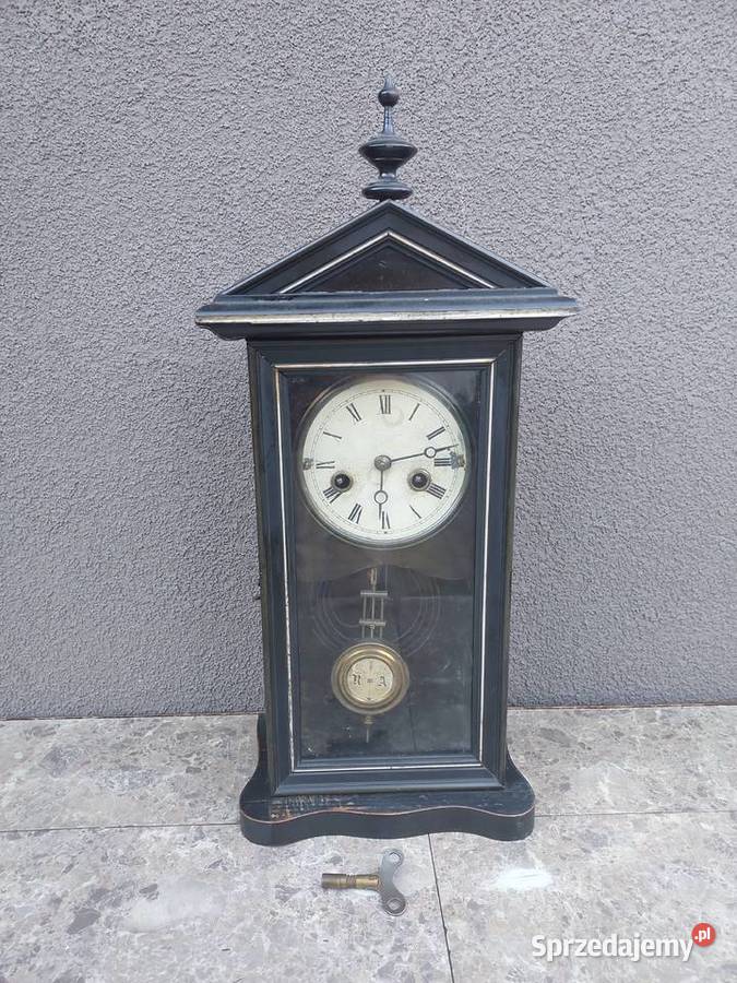 116 Zabytkowy zegar kapliczka Junghans XIXw Antyki pomorskie Tczew