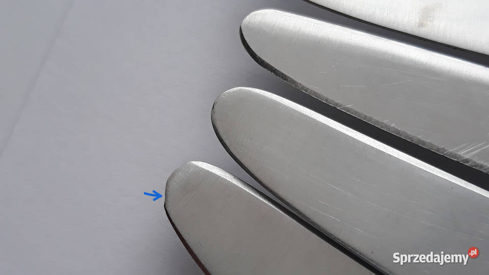 Kute noże obiadowe 3 KROPLA WODY Gerlach sztućce śląskie Dąbrowa Górnicza