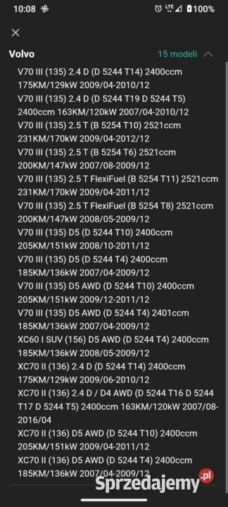 Pompa paliwowa do Volvo Ford osobowe Warszawa