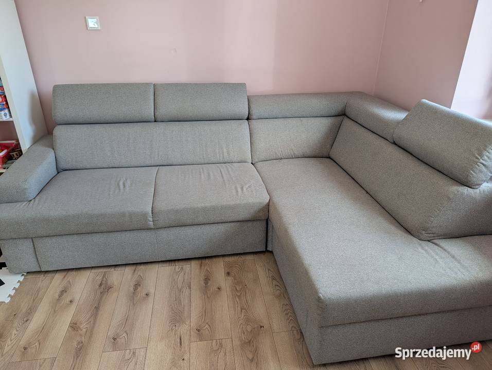 Rozkładana Kanapa z Agata meble szara stan Dankowice