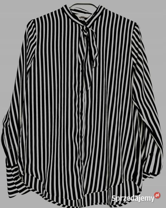 Koszula bluzka HM 36 w paski wiązanie Nowy Sącz