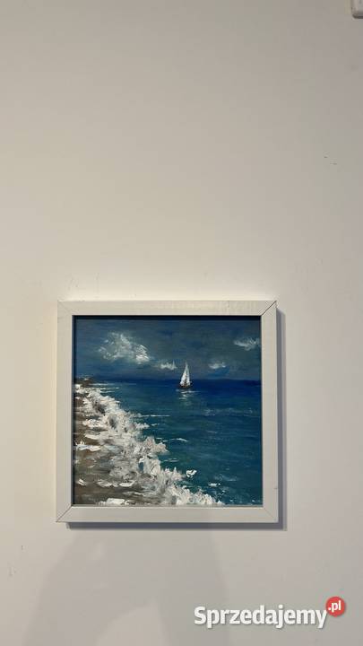 MorzeOlejObraz 20x20 z ramą Zielona Góra