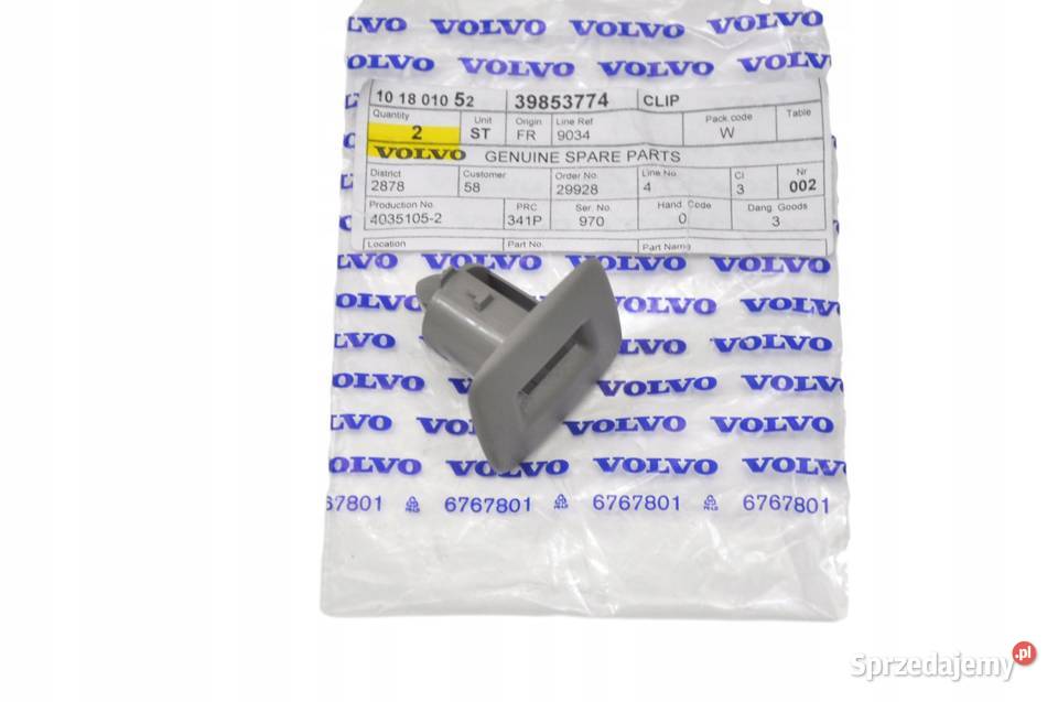 VOLVO S60 S80 spinka podsufitki OE dolnośląskie Bielany Wrocławskie