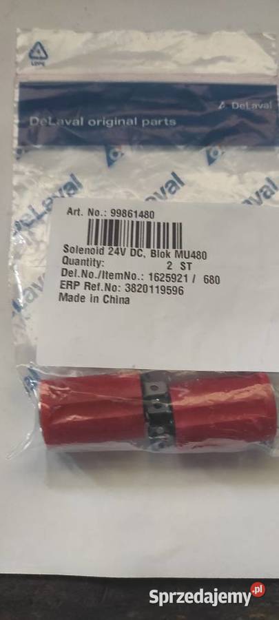 Cewka Delaval Solenoid 24 V DC MU 480 nowa mazowieckie Polków-Sagały