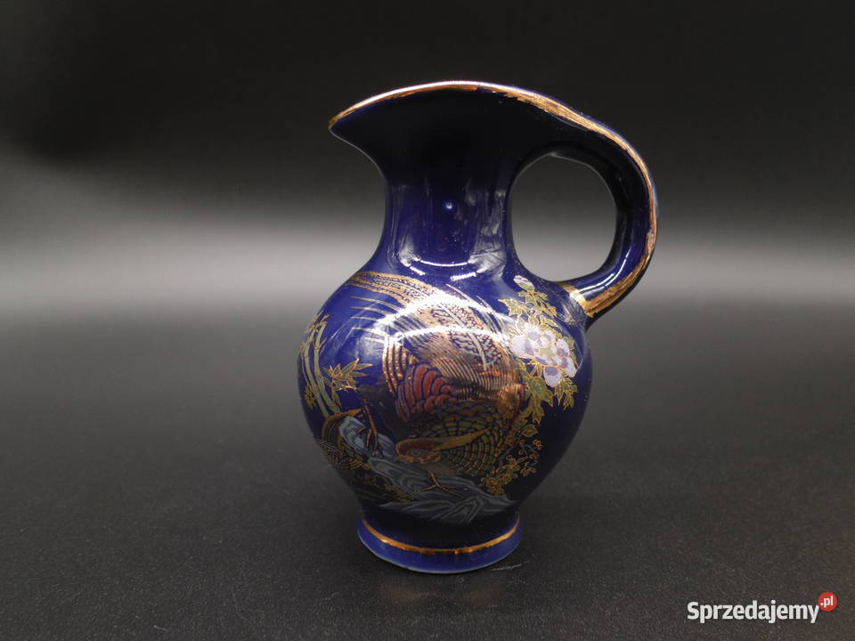 Porcelanowy wazonwazonik kobaltowy Raszków sprzedam
