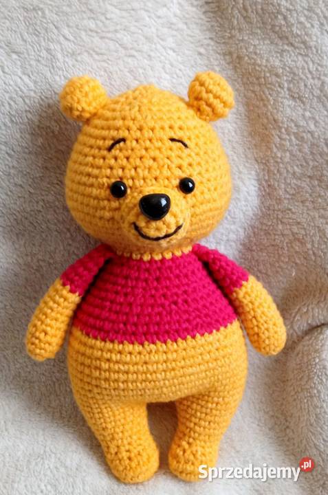 Kubuś Puchatek wykonany na szydełku łódzkie Łask