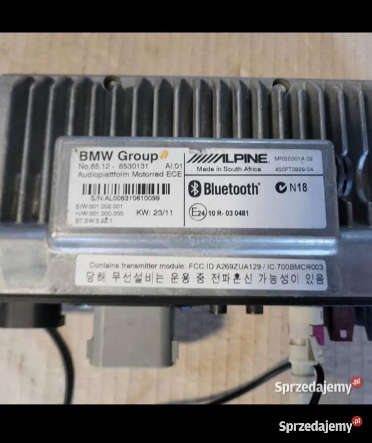 BMW K 1600 GT GTL K1600 OEM RADIO MODUŁ PANEL
