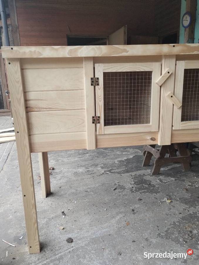 Klatka królikówpodwojna160x70x100 wys Sarnaki sprzedam