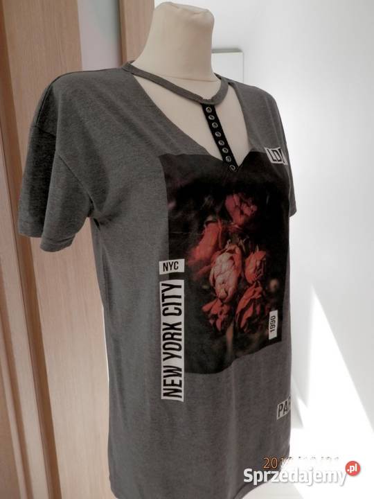 Bluzka Atmosphere Tshirt Koszulka Napisy Rockowa Łomża