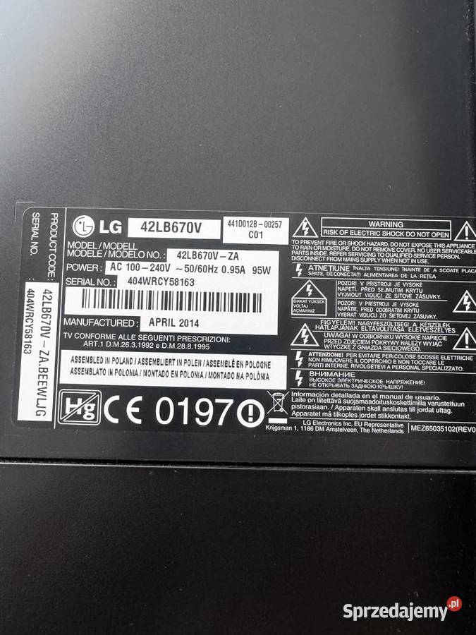 Telewizor LG 42 smart Telewizory