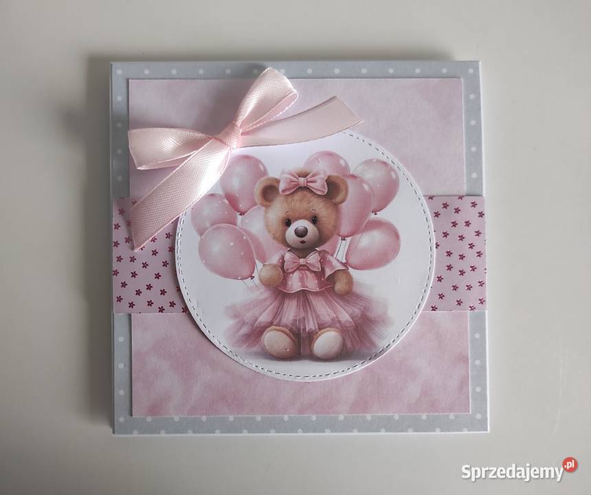 Kartka ręcznie robiona na urodziny roczek Łódź