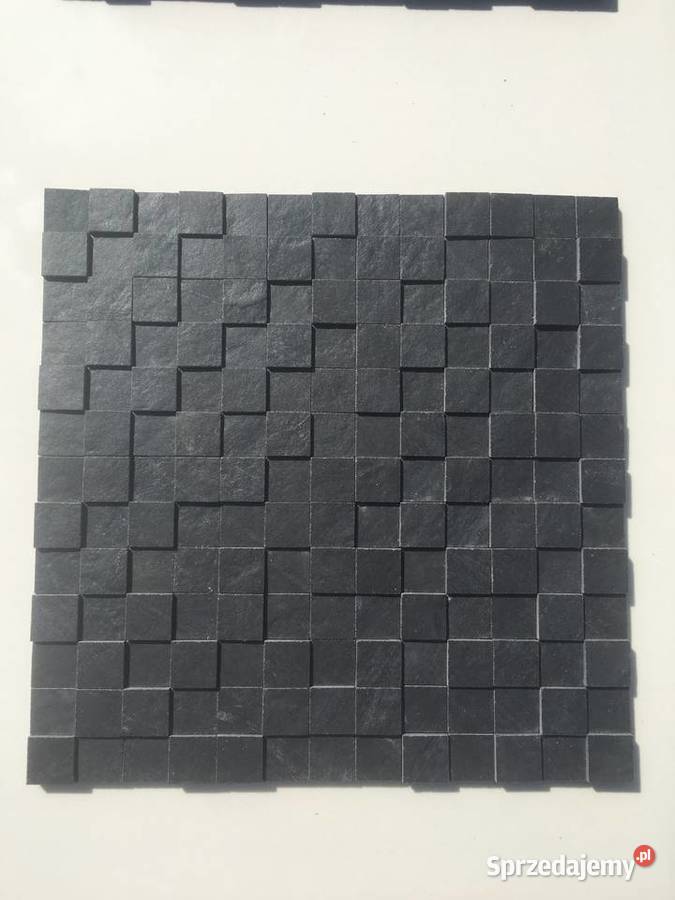 Mozaika gres mystone lavagna nero naturale 3D Reguły