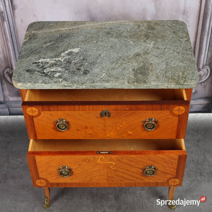 ARTexpert Komoda Ludwik marmurowy blat vintage Dobrzany