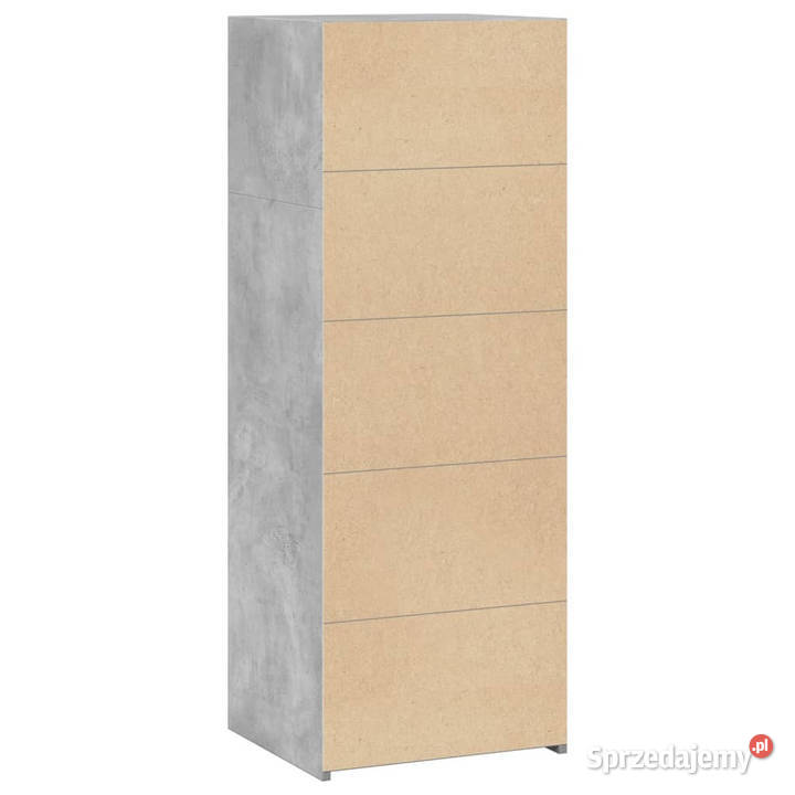 Wysoka szafka szarość betonu 45x41x124 WM846393 Warszawa sprzedam