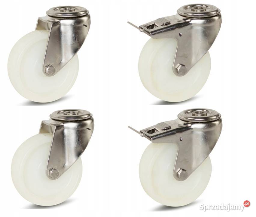 Koła Obrotowe Nylonowe Nierdzewne 100mm 720 4 Kozienice sprzedam