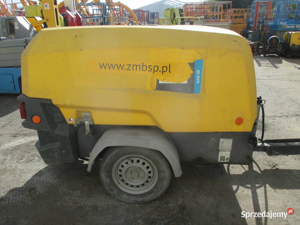 Sprężarka śrubowa przewoźna Atlas Copco XAS88 KD Pozostałe Pleszew