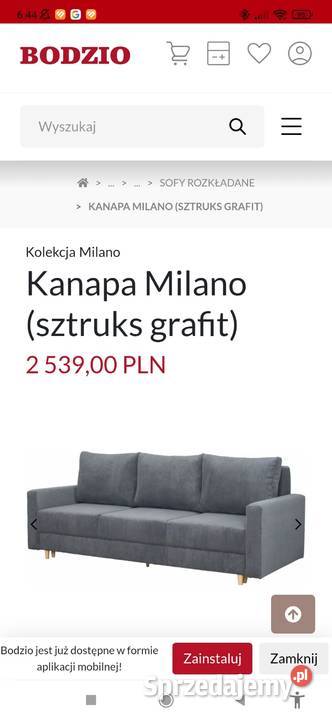Kanapa MILANO warmińsko-mazurskie Karolewo