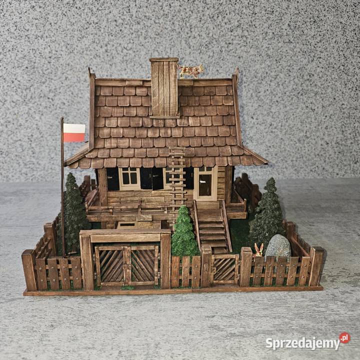 Makieta domku drewnianego Murowana Goślina