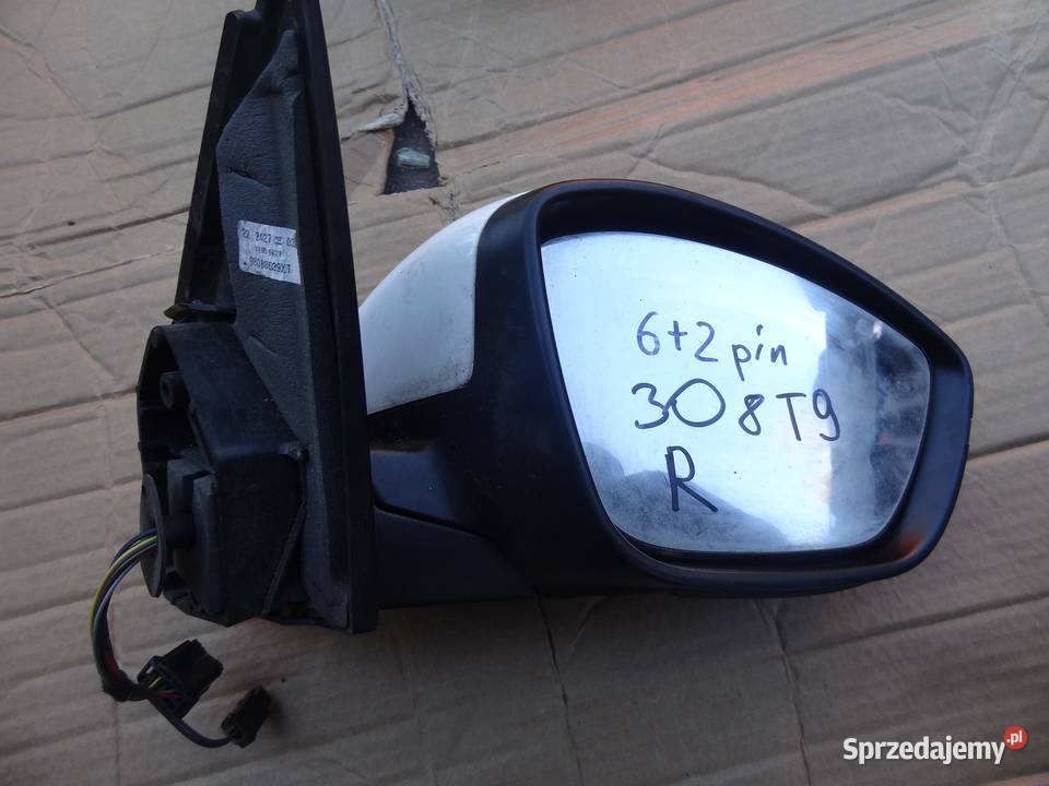 LUSTERKO PRAWE 62 PIN PEUGEOT 308 T9 98088639XT sprzedam