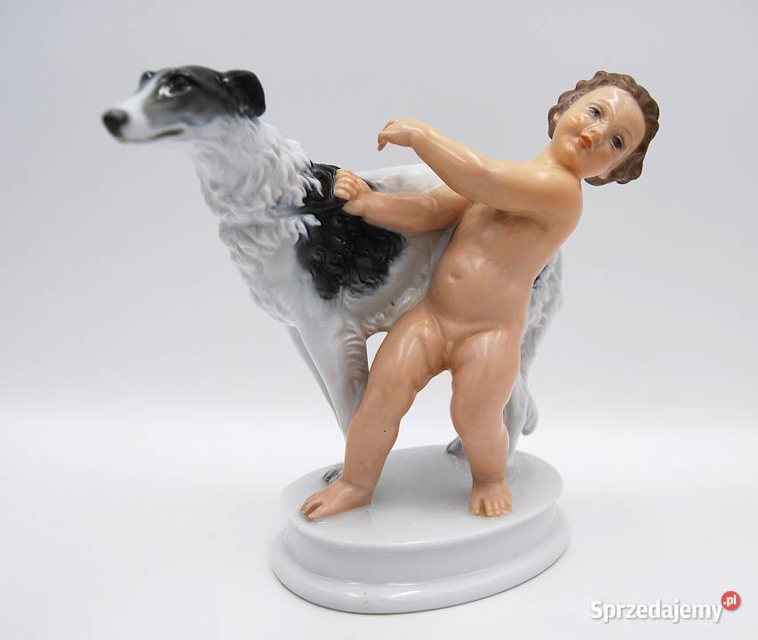 Porcelana Rosenthal figurka Dziecko z chartem sprzedam