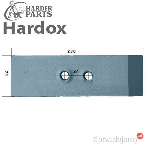 Nakładka HARDOX 063600AS części do pługa OVERUM Części zamienne Suwałki