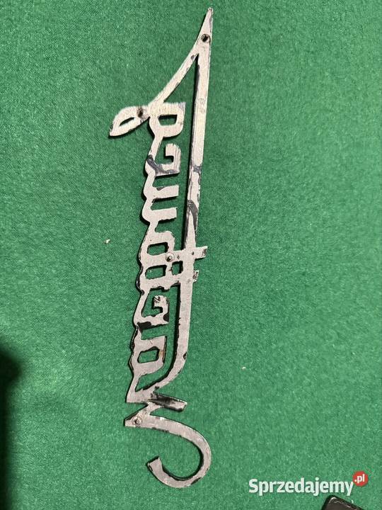 Emblemat Wartburg aluminiowy Mszana