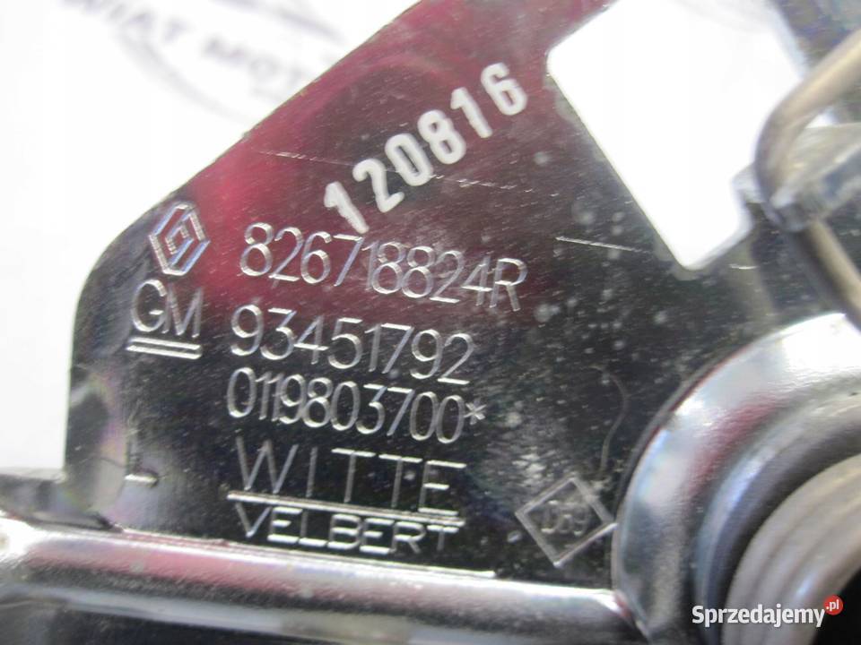 OPEL VIVARO B TRAFIC III 16r zamek drzwi lewy osobowe