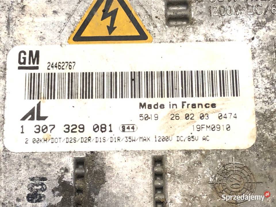 PRZETWORNICA XENON OPEL ZAFIRA A 1307329081 9905 podkarpackie