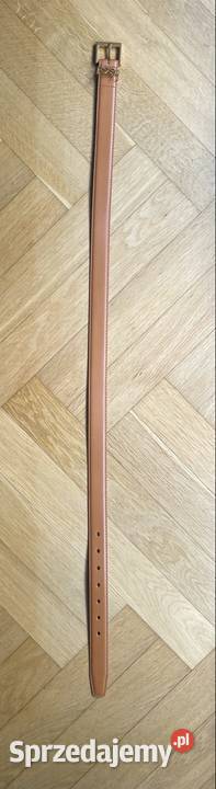 Damski jasnobrązowy pasek YSL Yves Saint Laurent Skóra Paski sprzedam