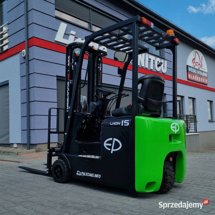 Nowy elektryczny 3kołowy wózek widłowy EP EFS151 Wózki widłowe Wózki widłowe Mogilany