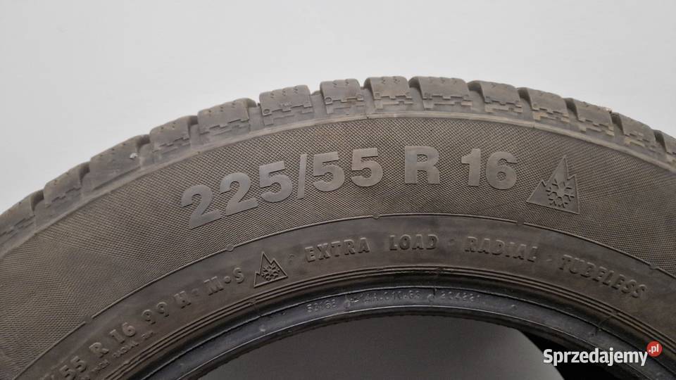 Opona zimowa Continental 2255516 super stan 8 mm Warszawa