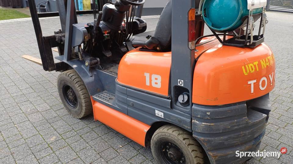 Wózek widłowy TOYOTA FGF18 pełny VAT Pozostałe Miechów