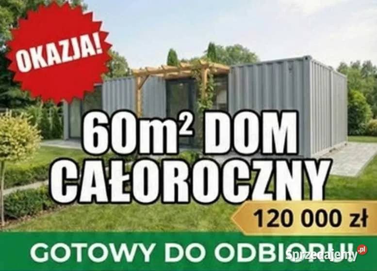 Dom modułowy z kontenerów morskich 60m2, ocieplony, gotowy do przeniesienia Warszawa
