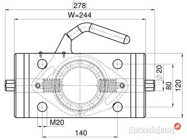 Płyta adaptera 244 mm CBM 03724435A02 Rolnictwo Kamionna