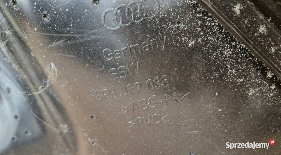 TAPICERKA TYŁ LEWA PRAWA AUDI A3 8P 8P3867036 Działoszyce
