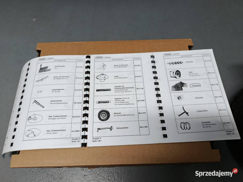 Sadzarka Grimme GL 34 K Katalog części wielkopolskie Gniezno