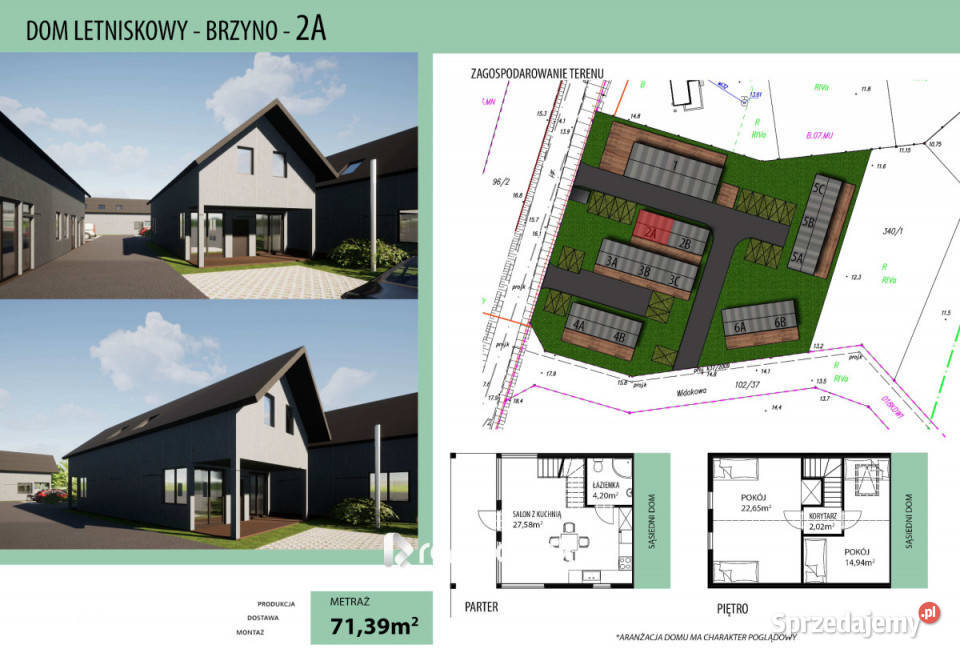 Działka Brzyno 3050m2 sprzedam