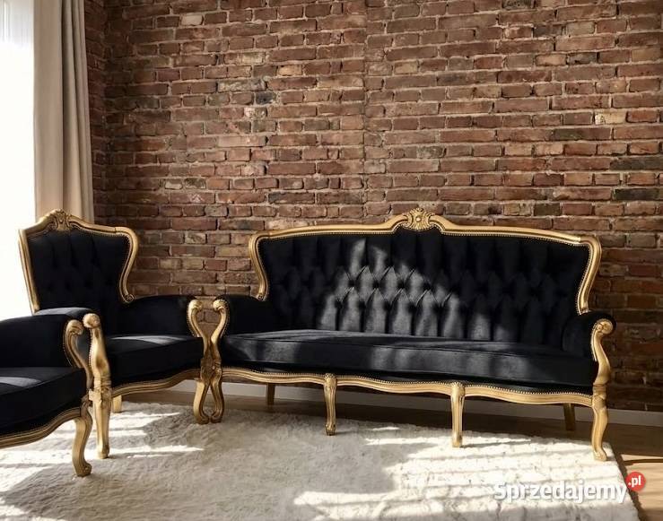 Komplet Ludwik Ludwikowski sofa fotele kanapa Meble do salonu Jagodnik sprzedam