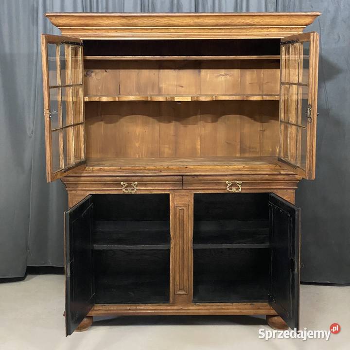 Kredens klasyczny w stylu rustykalnym ok 1900 r Budno