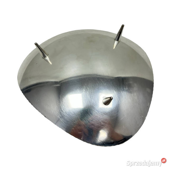 Vintage platerowana patera na nóżkach liść Warszawa