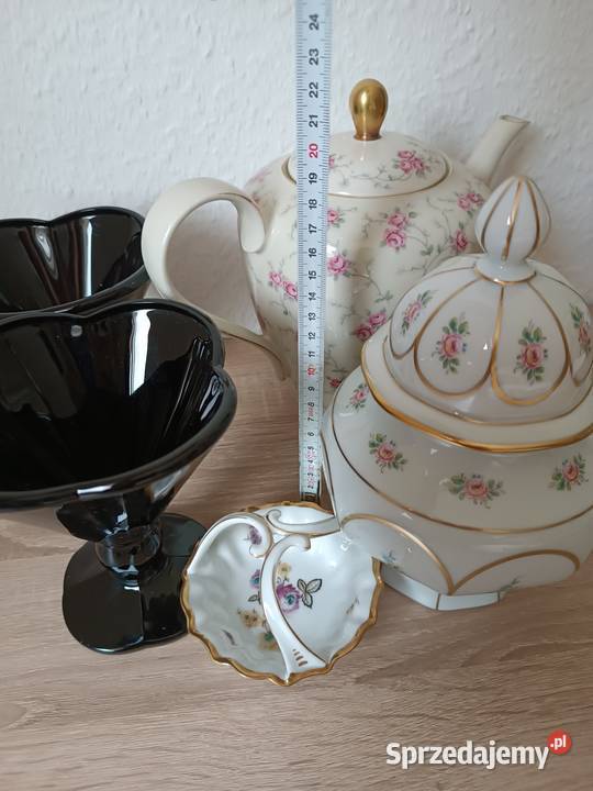 Porcelana szkło dzbanek pucharki koszyczek