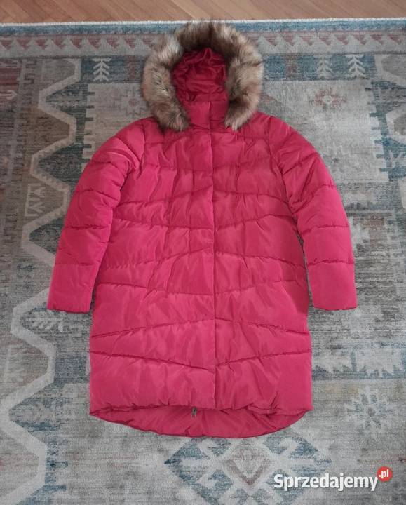 Długa czerwona zimowa kurtka Carry Balice sprzedam