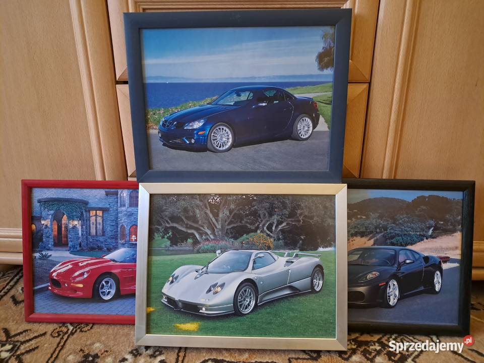 Obrazek szklony w drewnianej ramce