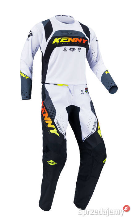 KENNY TRACK 2023 SPODNIE CZARNO BIAŁE 3032343638