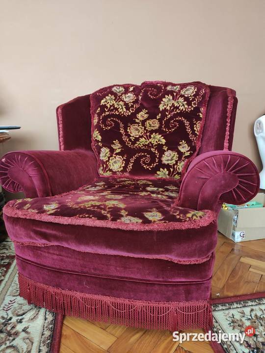 Sofa 2 fotele pufa Komplety wypoczynkowe