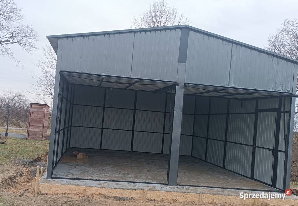 Garaż Blaszany Grafitowy PRODUCENT Niskie Ceny dolnośląskie Legnica